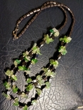 Green beads with black stone, photo number 2