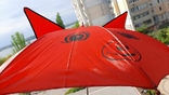 Детский зонтик с ушками (красный), фото №4