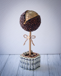 Топиарий (дерево счастья) из кофе и монет, фото №2