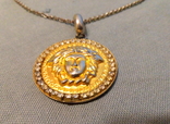 VERSACE Pendant with Stones on Chains Vintage, photo number 4