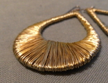 Women's brass earrings? Vintage Germany, photo number 3