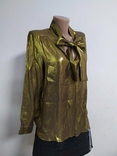 Gerard Darel 42 золотая блуза рубашка, photo number 2