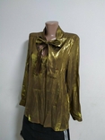 Gerard Darel 42 золотая блуза рубашка, фото №4