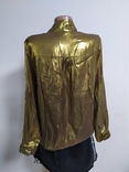Gerard Darel 42 золотая блуза рубашка, numer zdjęcia 6