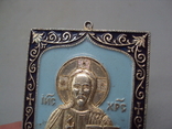 Icon of Jesus Christ pectoral icon Savior save and save size 6.1 x 4.8 cm, photo number 5