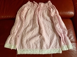 Блуза жатая розовая, кружево, р.S, фото №2