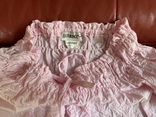 Блуза жатая розовая, кружево, р.S, фото №5