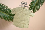 Lerros летняя стильная мужская рубашка в клетку желтая XL, фото №3