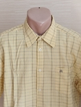 Lerros летняя стильная мужская рубашка в клетку желтая XL, фото №4