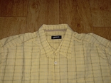 Lerros летняя стильная мужская рубашка в клетку желтая XL, фото №6
