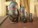 Vintage. Three nesting dolls. USSR, photo number 3