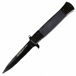 Нож складной полуавтомат SOG Replica , черный, numer zdjęcia 2