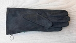 Женские замшевые перчатки (черные, коричневые, бежевые), фото №5