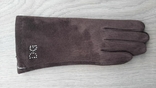 Женские замшевые перчатки (черные, коричневые, бежевые), фото №8