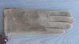 Женские замшевые перчатки (черные, коричневые, бежевые), фото №13