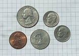 Набор центов США разных номиналов, фото №3