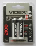 Аккумуляторы Videx HR6 AA 2100mAh 2 шт. (1361), photo number 3