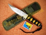 Нож тактический Strider Silver с чехлом 24см, фото №2