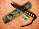 Нож метательный Strider Black с чехлом 24см, фото №2