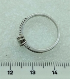 Кольцо Серебро 925 Цирконы, фото №3