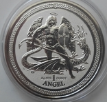 Ангел 2016 год, Остров Мэн, Серебряная монета 1 Oz, фото №6