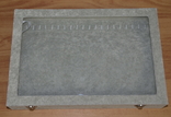 Шкатулка-витрина для цепочек и браслетов серого цвета (велюровая), photo number 2