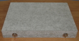 Шкатулка-витрина для цепочек и браслетов серого цвета (велюровая), photo number 9