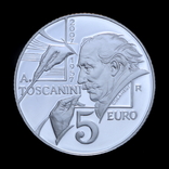 5 Євро 2007 50 років з дня смерті Артуро Тосканіні, Сан-Маріно / Сан-Марино, фото №2