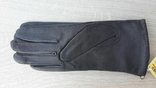 Женские кожаные демисезонные черные перчатки(2), фото №3