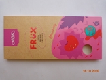 Packaging from chocolate "AVK FRUX Strawberry" 80g (PJSC "CF "AVK", Dnipro, Ukraine) (2020), photo number 4