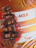 Chocolate wrapper "AleBo Milk Fruits and Nuts" 90 g (Zabota LLC, Kramatorsk, Ukraine), photo number 3