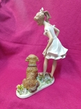 Статуэтка "Девушка с собакой", 21,5 см, K. Steiner, Wallendorf, Германия, фото №11
