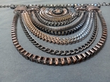 Necklace Metal Rhinestones Vintage Europe, photo number 7