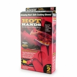 Перчатки-прихватки силиконовые термостойкие Нot Hands Красные 7707, фото №3