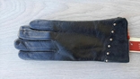 Женские кожаные перчатки с мехом Hero, фото №3