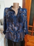 Zara woman M шелковая блуза из тонкого шёлка з тонкого шовку шовкова, photo number 4