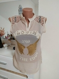 Прозрачная бежевая блуза сетка пляжная футболка безрукавка lovin 1980 on the edge рок, фото №2