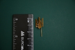 Значок франчик Тризуб на игле тяж металл, фото №3