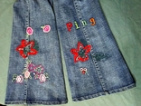 R-Ping Women's Flared Jeans Embroidery Rhinestones 29 size, photo number 5