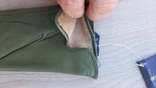 Женские кожаные перчатки с тонким мехом (зеленые, бордовые, светло-коричневые), фото №9