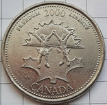 Канада 25 центов, 2000 Свобода, фото №2