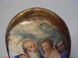 Накладка овальная на Евангелие финифть латунь эмаль размер 9,4 х 7,2 см, фото №6