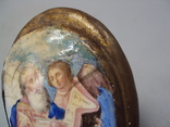 Накладка овальная на Евангелие финифть латунь эмаль размер 9,4 х 7,2 см, фото №8