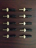 Акустические коннекторы, штекеры для петличных микрофонов набор 10 шт., фото №3