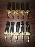 Акустические коннекторы, штекеры для петличных микрофонов набор 10 шт., фото №2