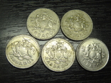 25 центів Барбадос (порічниця) 5шт, всі різні, фото №2