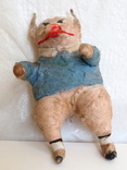 Ёлочная игрушка вата свинья , поросенок , довоенная игрушка, фото №4