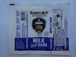 Обёртка от шоколада "Hands off my chocolate. Milk meets Dark" 100g (Hands off BV, Бельгия), photo number 2