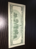 Брак порізки 100 + 1 dollar USA / 100 Доларів США не часта 2003, фото №2