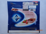 Обёртка от шоколада "Orion Cream Strawberries" 100g (Nestlé Česko s.r.o., Prague, Чехия) (2014), photo number 2